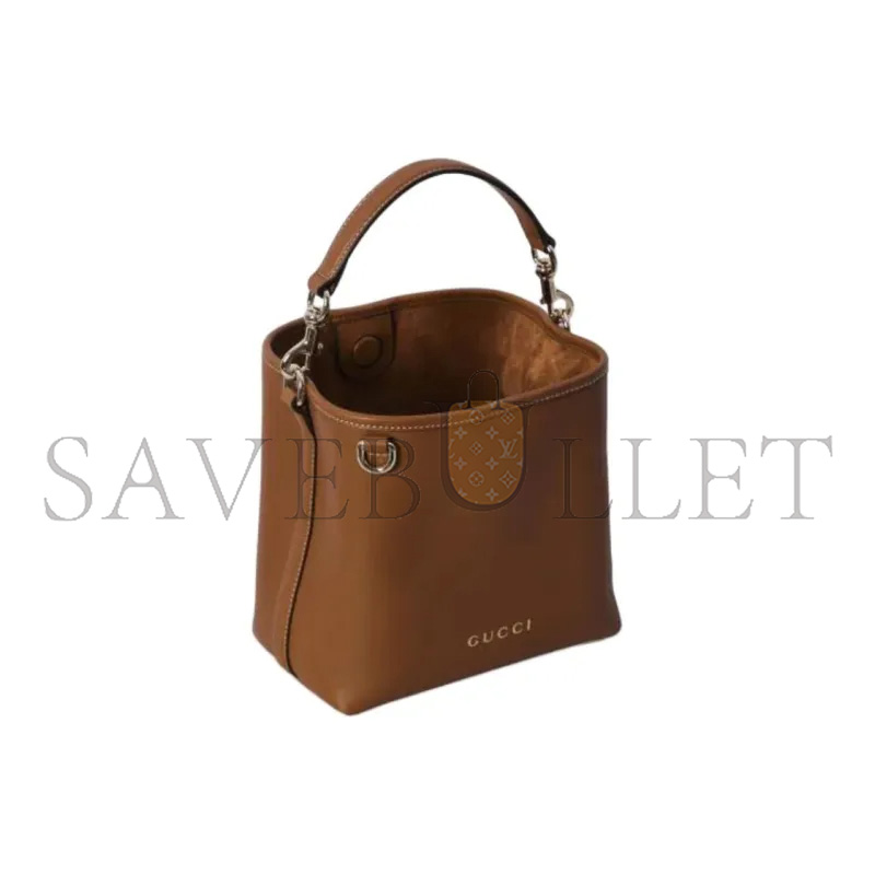 GUCCI GG EMBLEM SMALL BUCKET BAG 815118 (19*18*11cm)